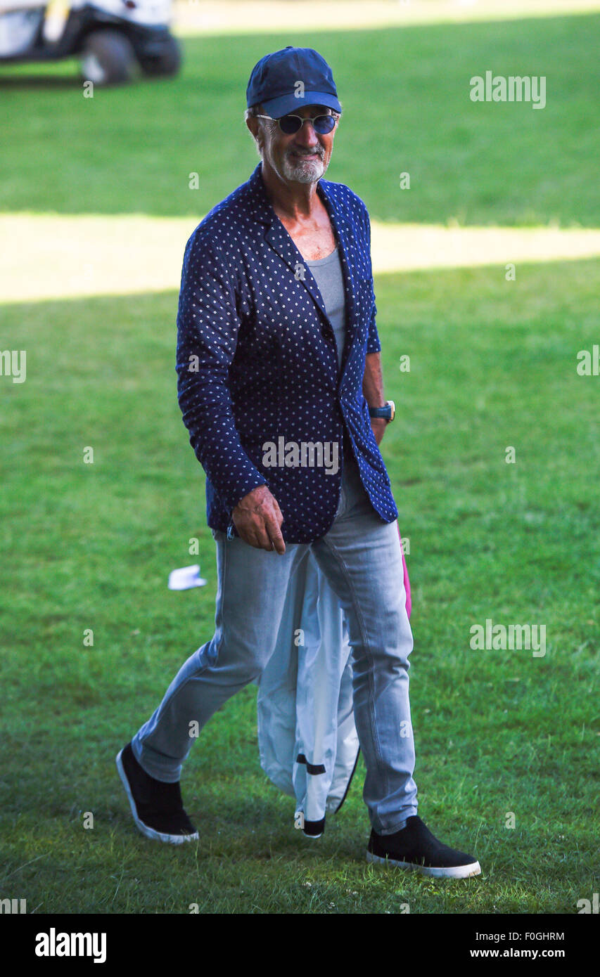 Eddie Jordan backstage at the Isle of Wight Festival Featuring: Eddie ...