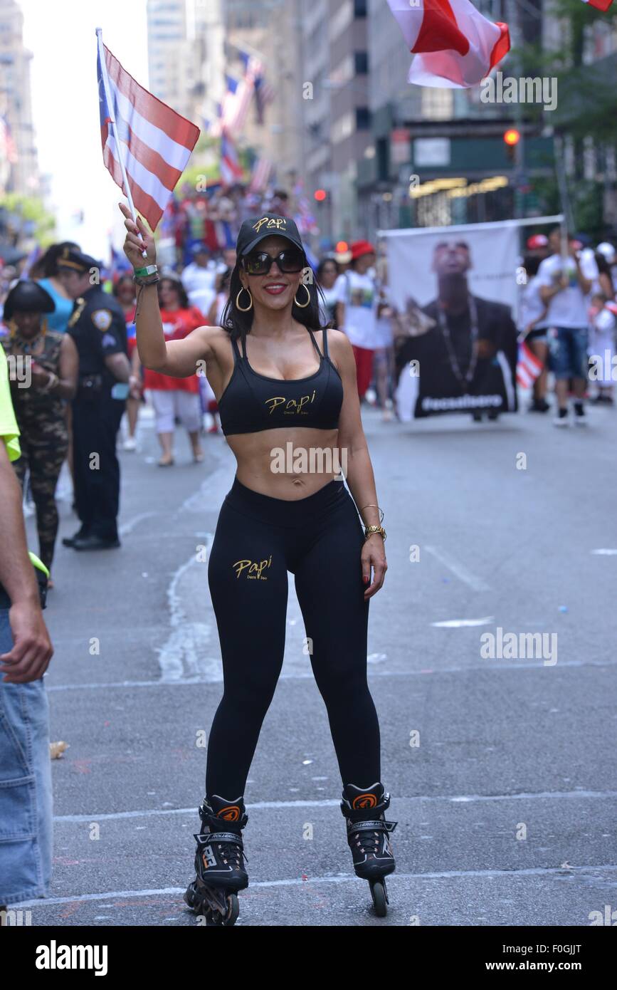 Scenes from the 2015 Puerto Rican day Parade Featuring: Atmosphere ...