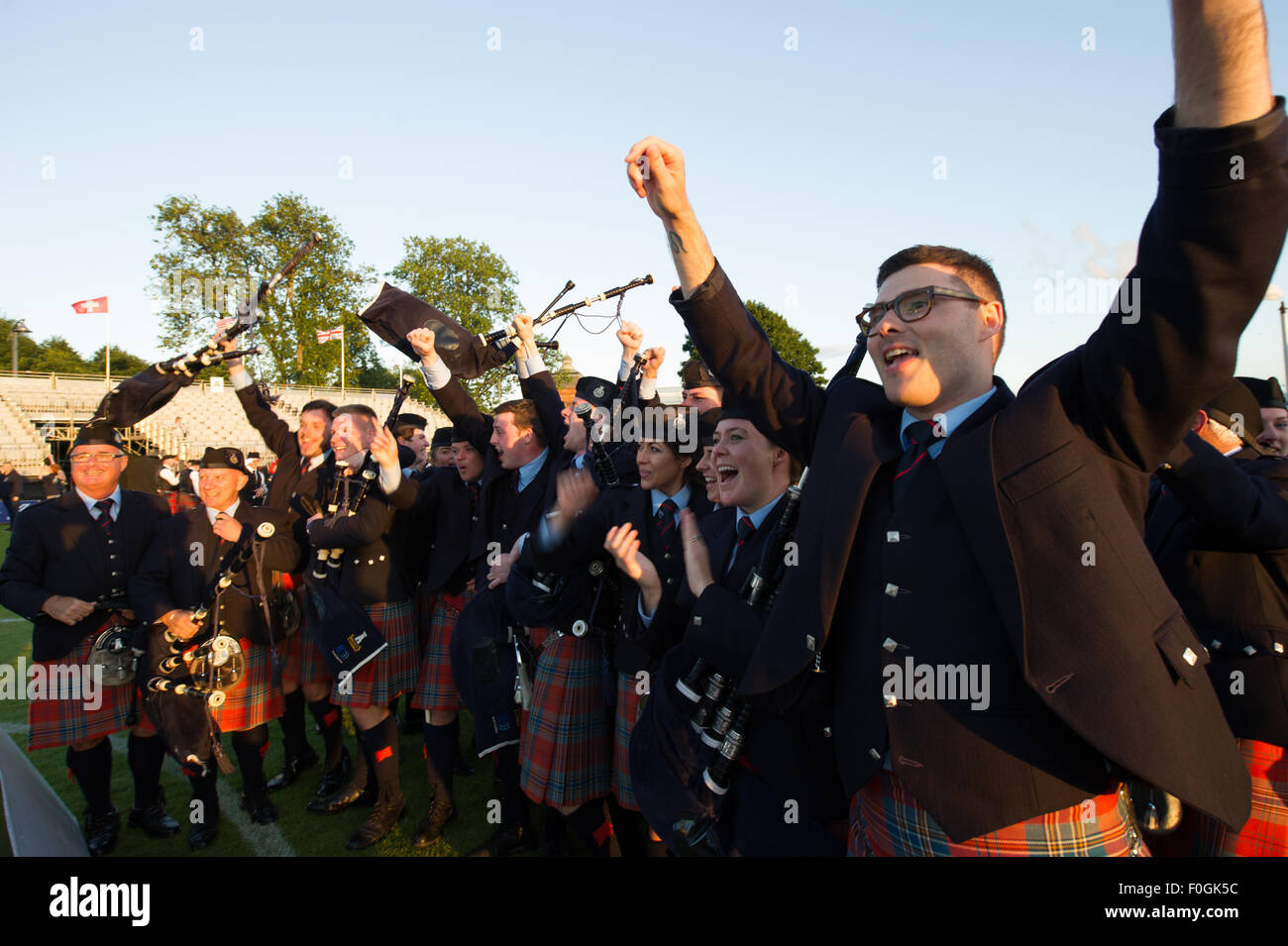 Glasgow, Scotland, 15th of August 2015.The World Pipe Band Championships held in Glasgow Green