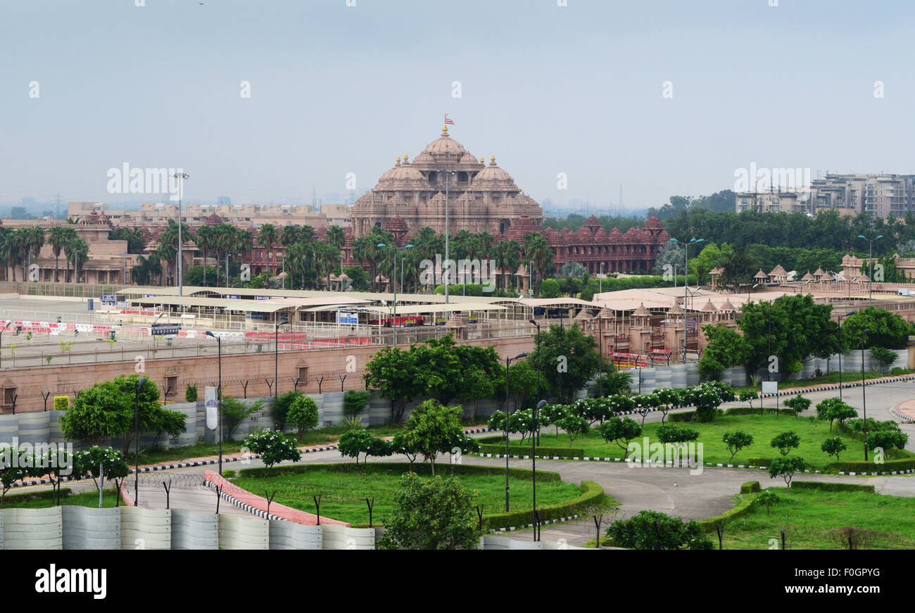 Akshardham Temple Delhi Swaminarayan Akshardham Temple in New Delhi India Stock Photo