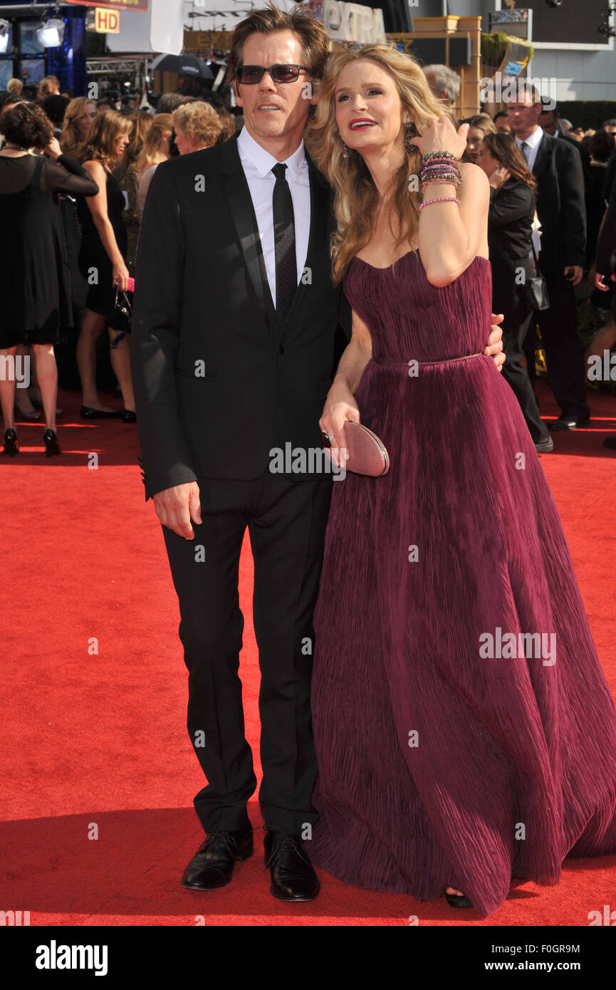 LOS ANGELES, CA - AUGUST 29, 2010: Kyra Sedgwick & Kevin Bacon at the