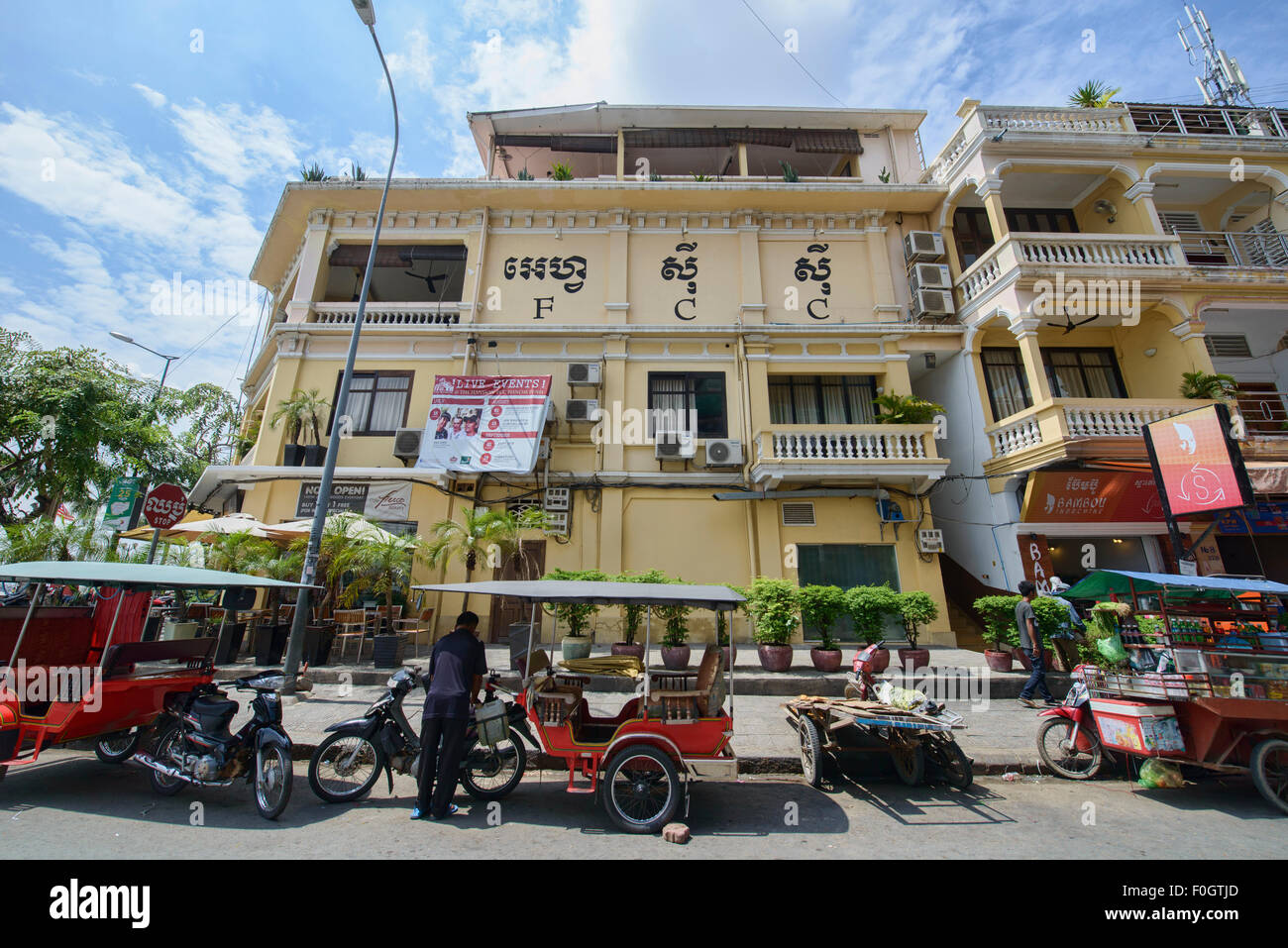 The FCC Club in Phnom Penh, Cambodia Stock Photo