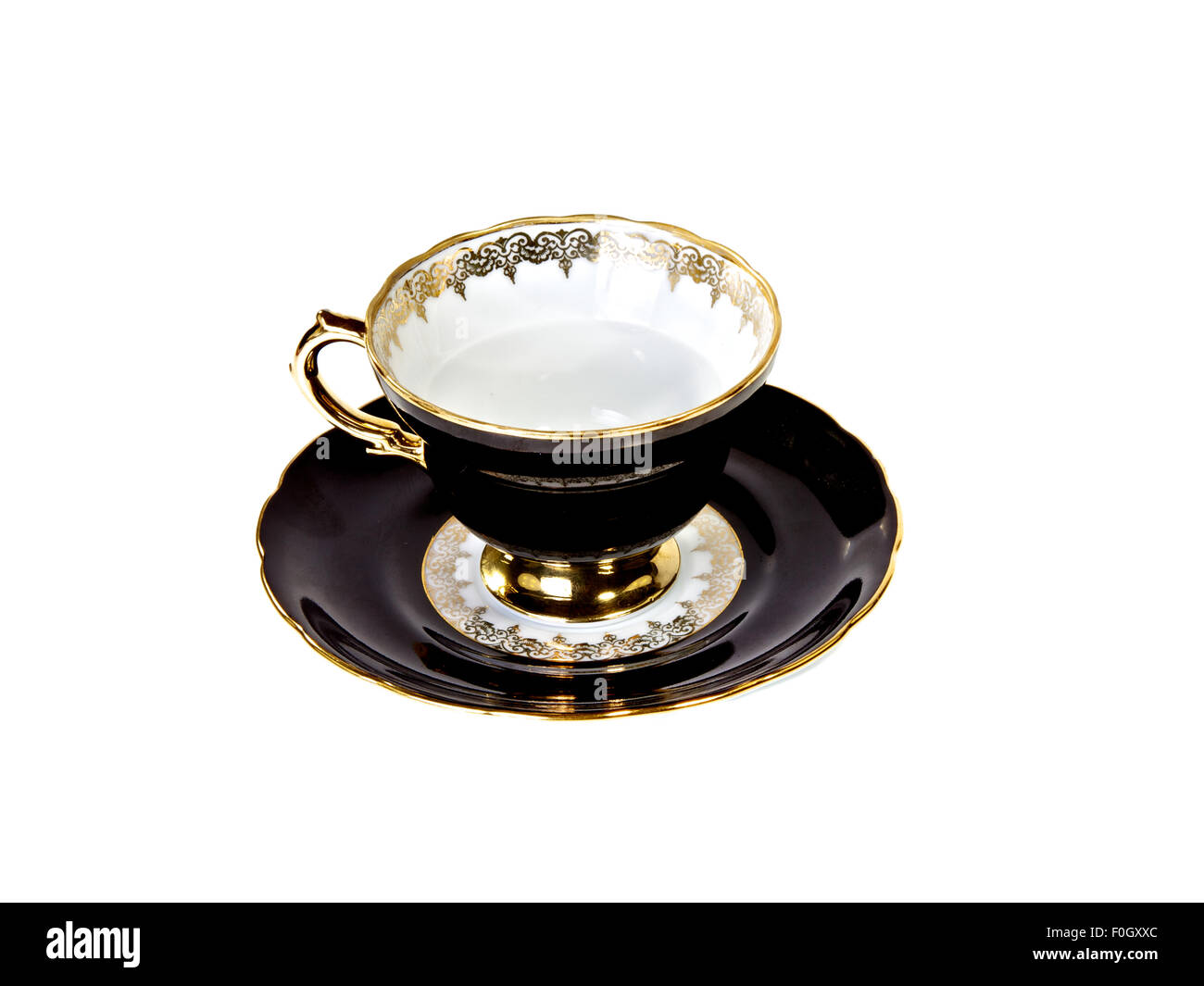 Tea cup and saucer, isolated Stock Photo Alamy