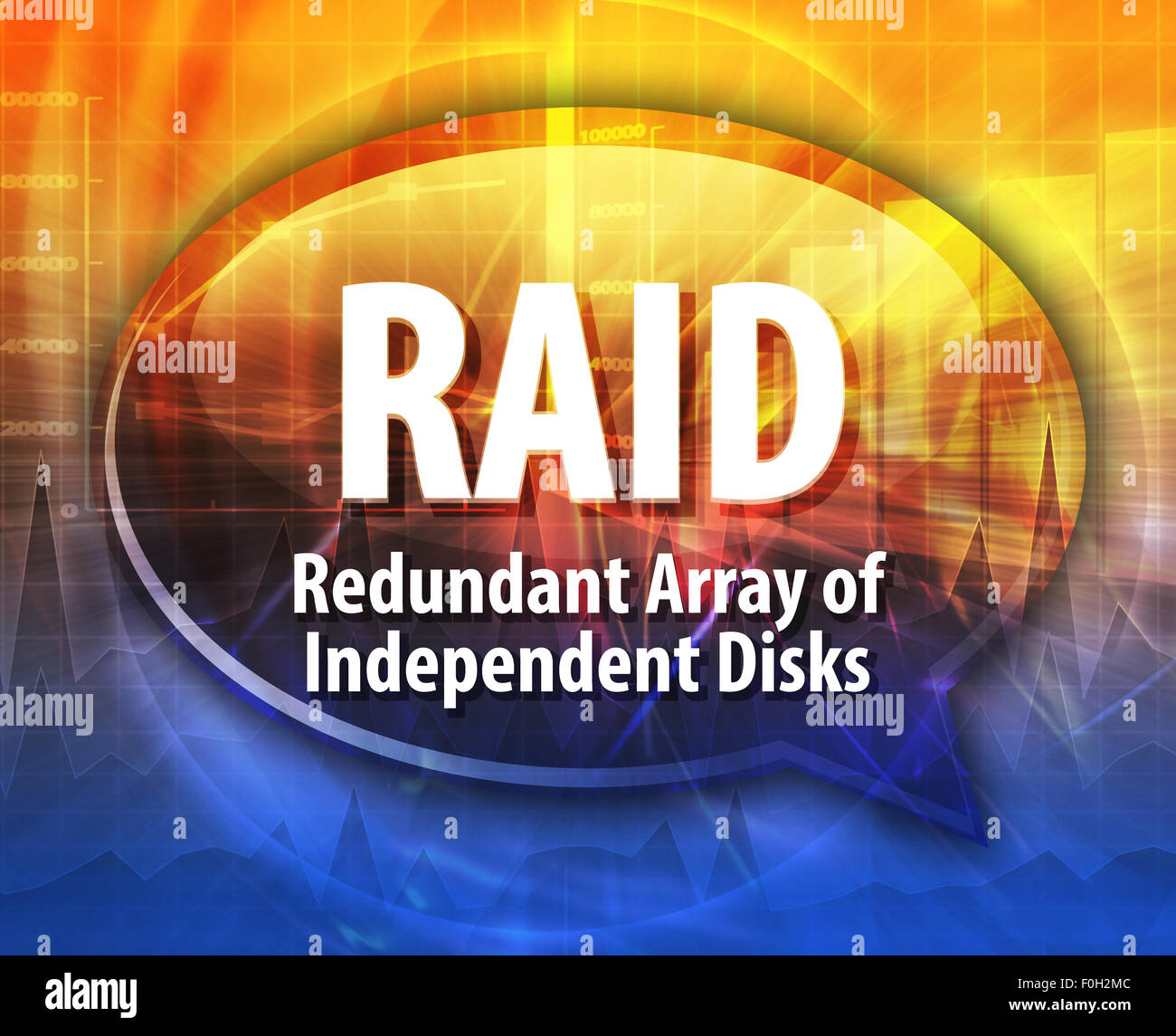 Speech bubble illustration of information technology acronym