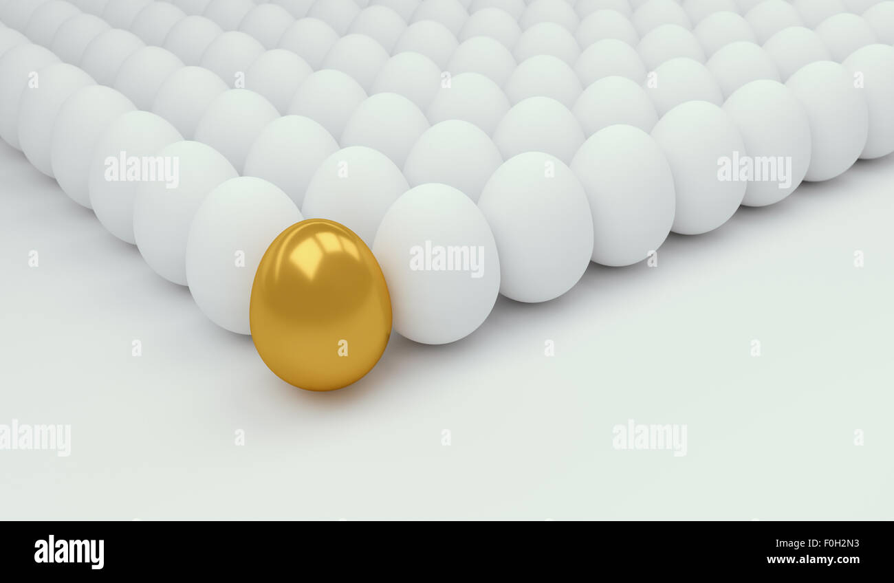 Business Concept with golden egg Stock Photo