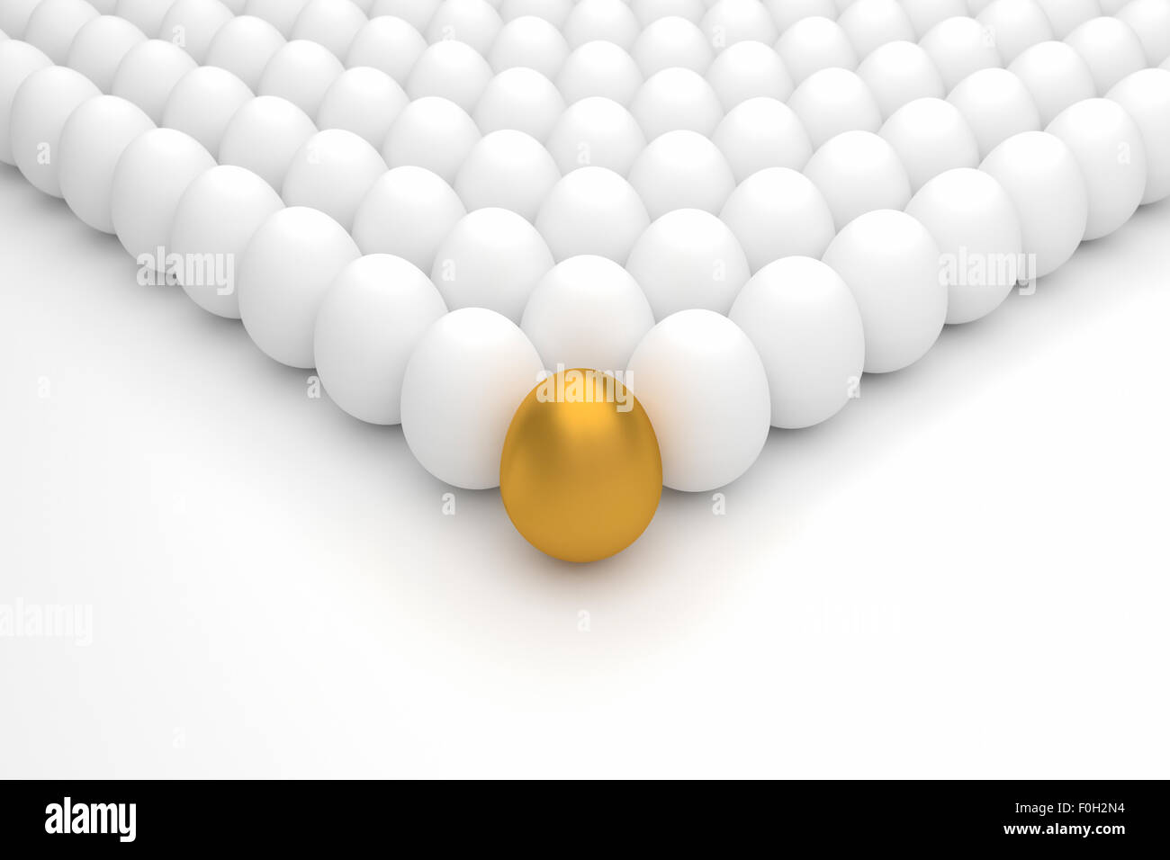 Business Concept with golden egg Stock Photo