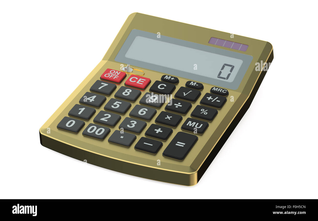 white gold calculator