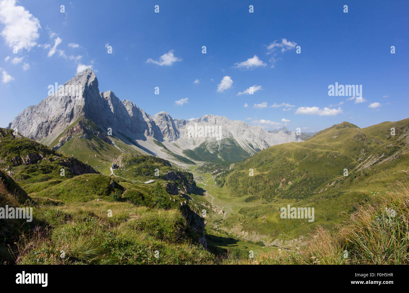 Carnic Alps View Lake Wolayersee In Lesachtal Carinthia Austria Stock Photo