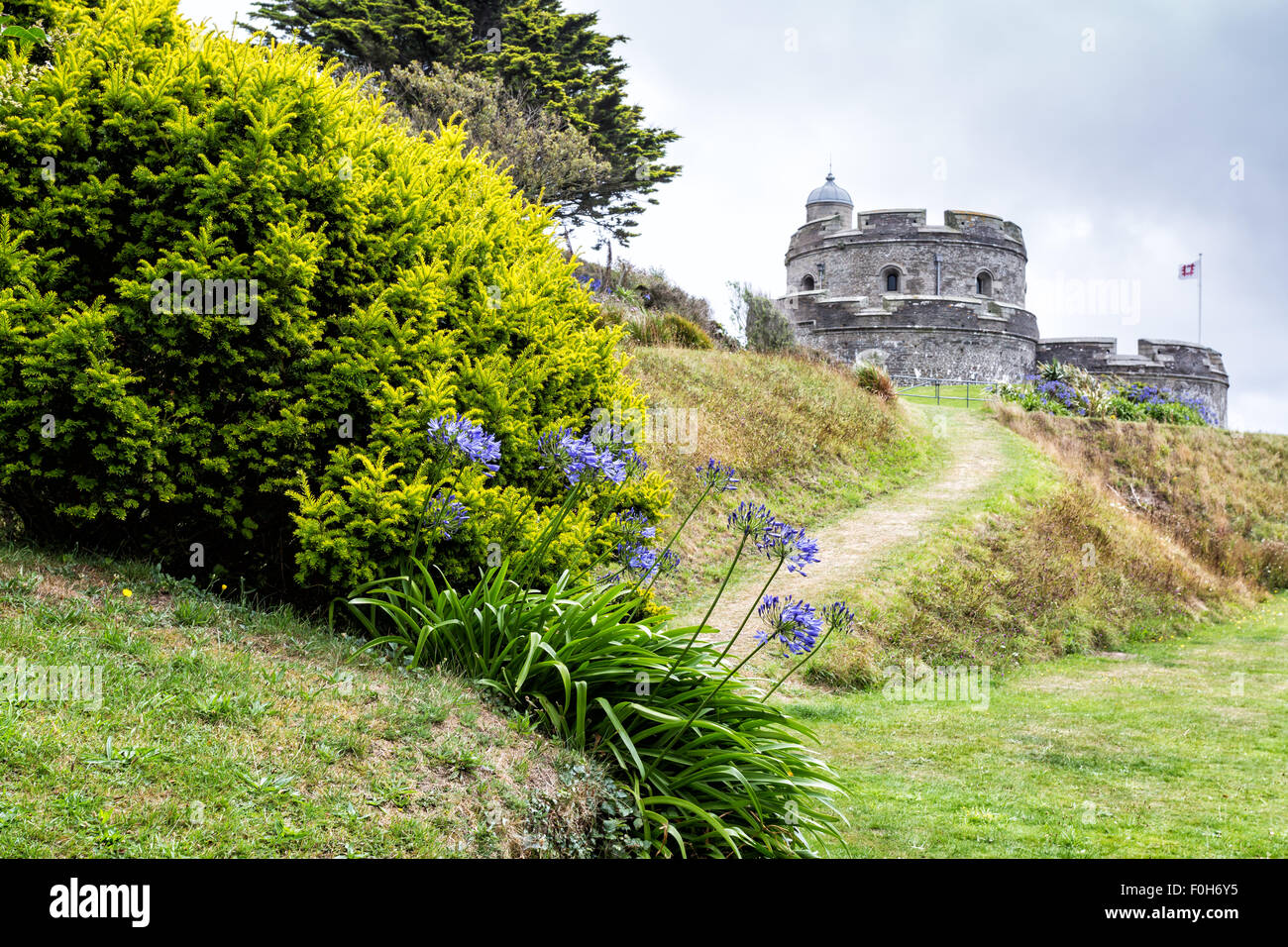 St Makes Castle cornwall england uk Stock Photo