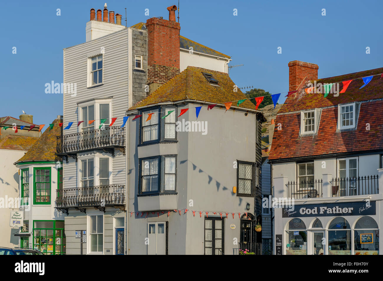 Hastings seafront building architecture hires stock photography and