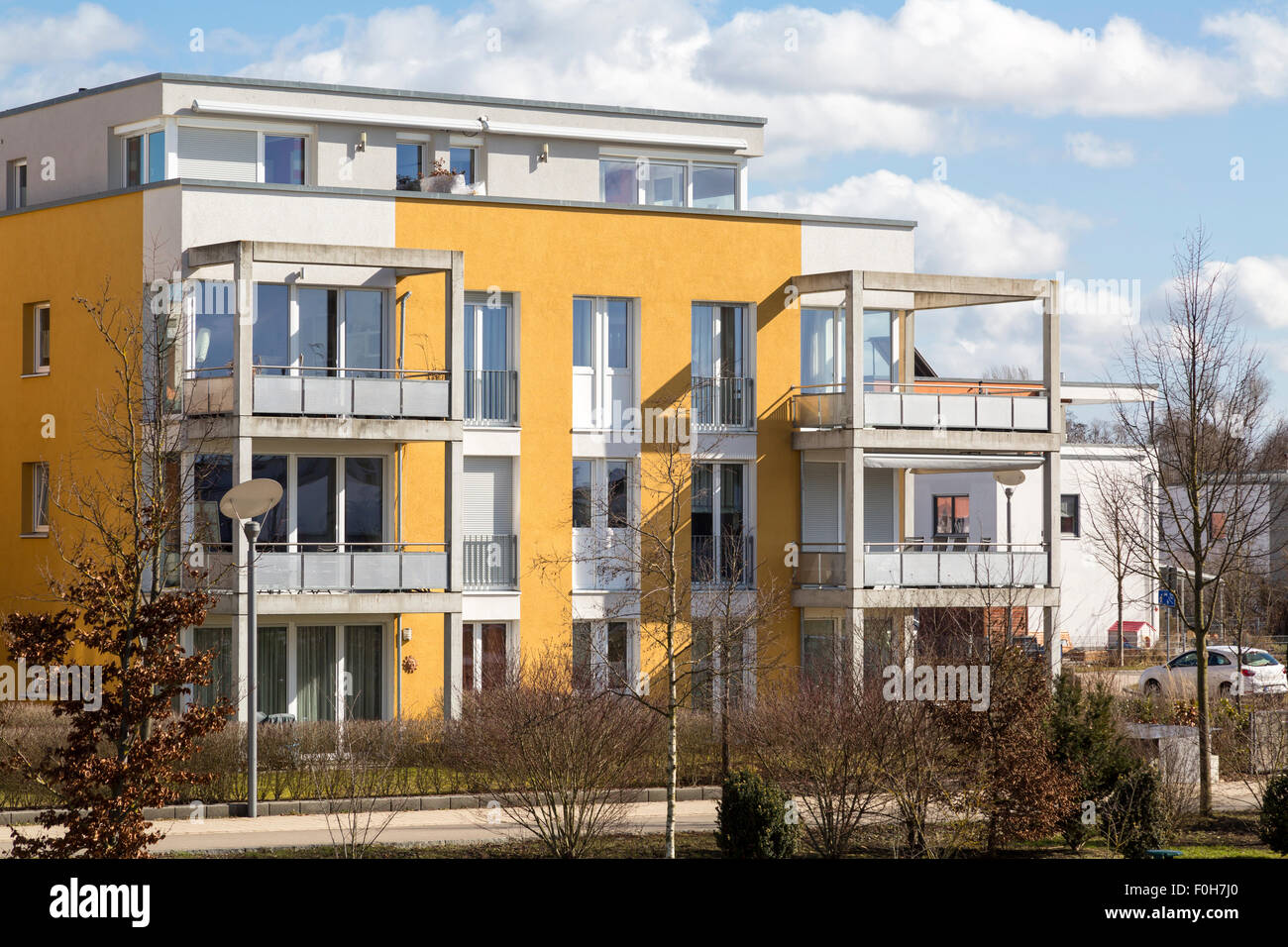 New apartment with balconies Stock Photo