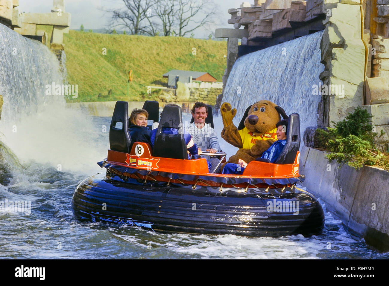 Congo River Rapids water ride. Alton Towers Resort. Staffordshire. UK ...