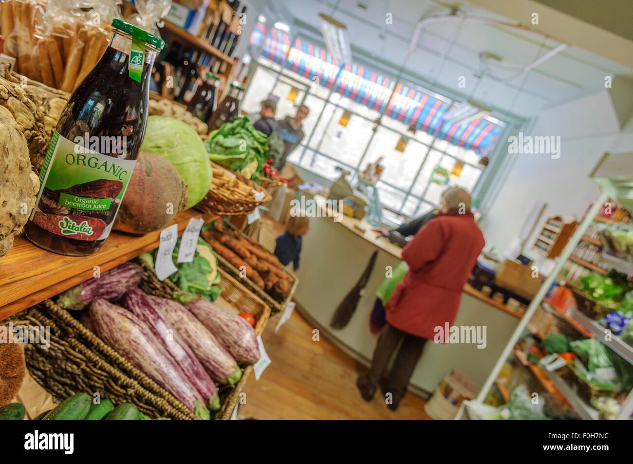 Trinity Wholefoods. A health food and organic shop. Hastings. East Sussex. England. UK Stock Photo