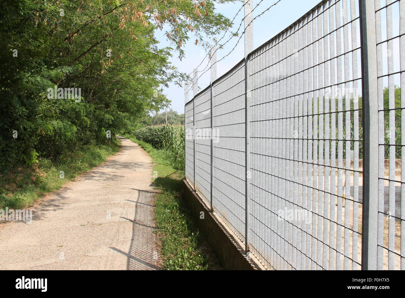 Galvanized Iron Fence High Resolution Stock Photography and Images - Alamy