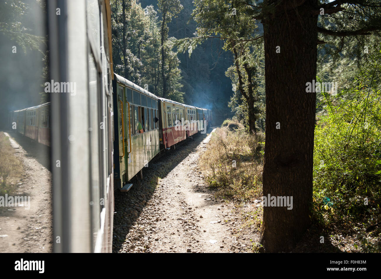 Shimla, Himachal Pradesh, India. The Himalayan Queen, the Toy Train from Shimla to Kalka Stock Photo