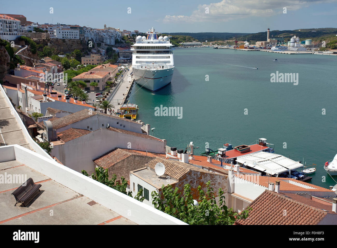 Europa 2 cruise ship in Mahon port Stock Photo