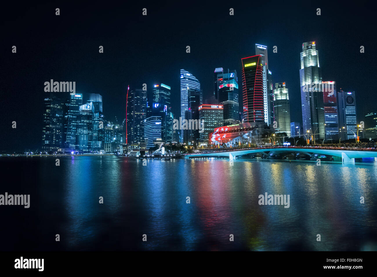 Singapore bayfront Stock Photo