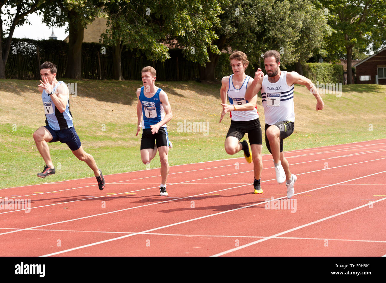 Sport for all 100m male sprint hundred meters race running at high