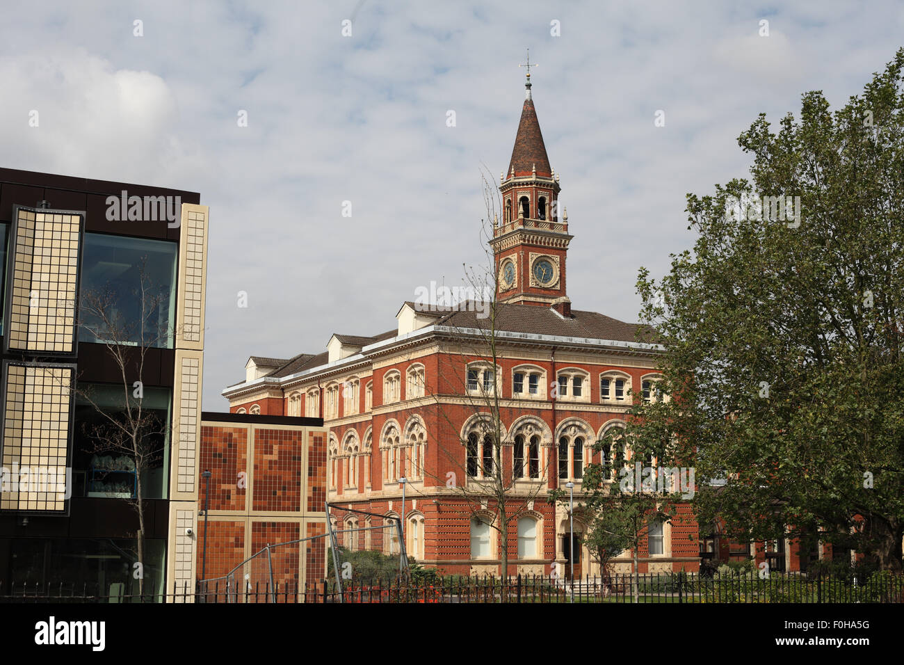Dulwich College with its new Science building designed by Grimshaw, London, Dulwich SE21 Stock Photo
