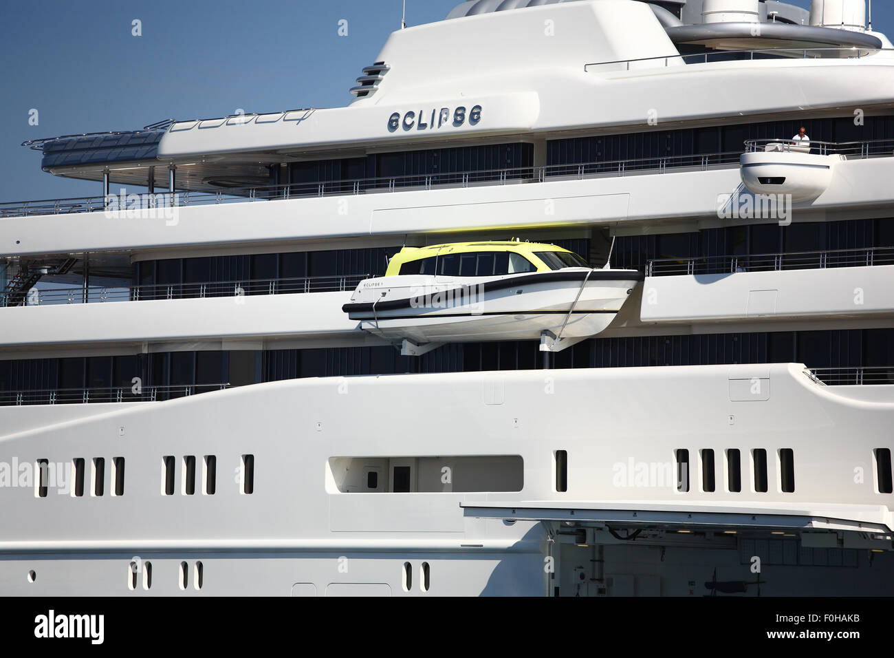 The Eclipse, Roman Abramovich's super yacht Stock Photo