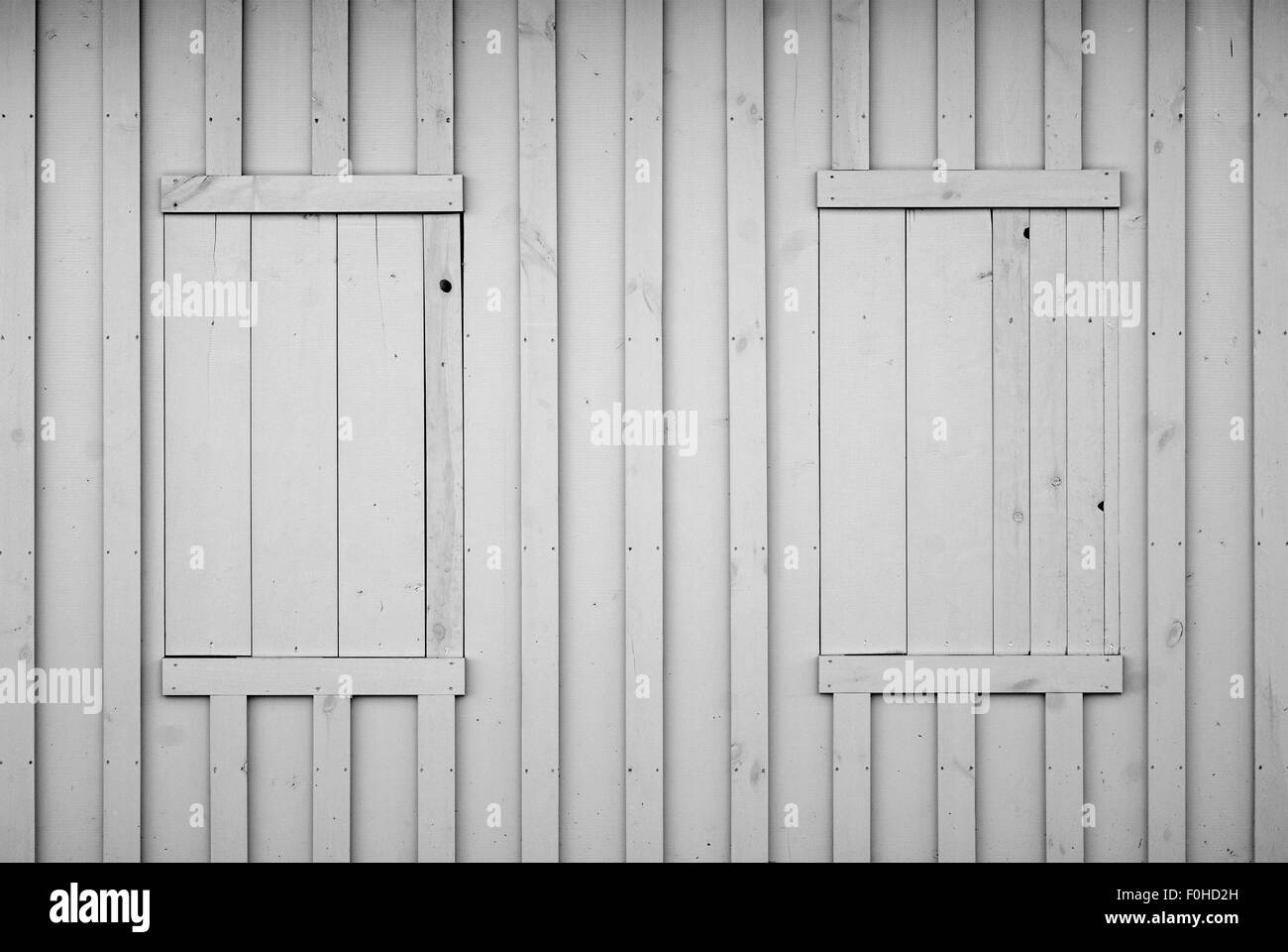 grey wooden plank wall Stock Photo