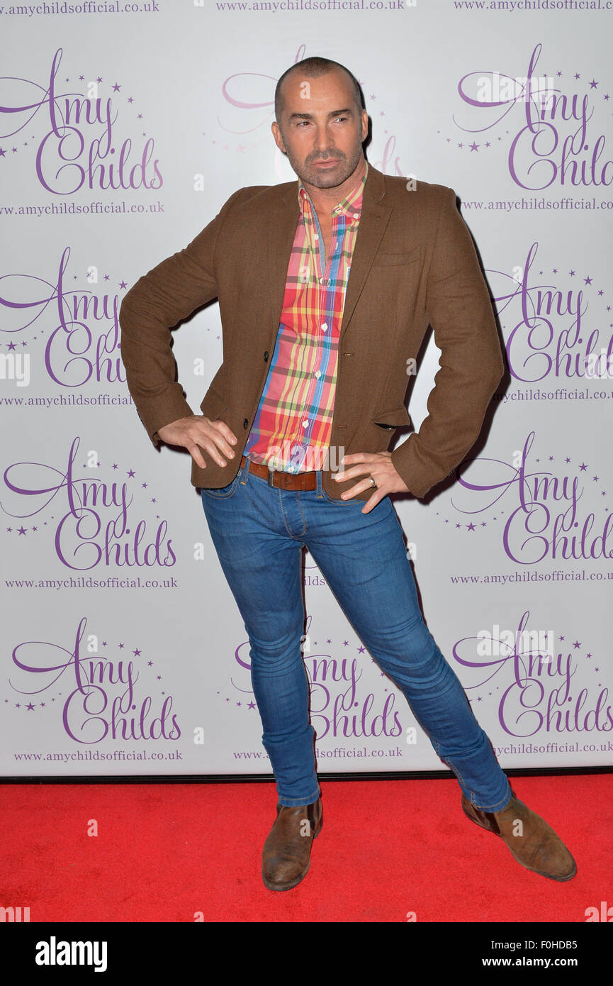 Dancer and choreographer Louie Spence at an Amy Childs event. Stock Photo