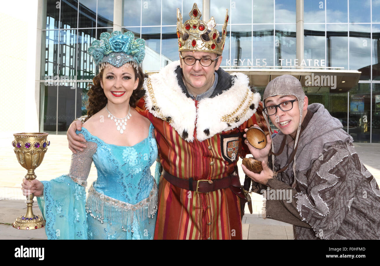 'Spamalot' cast photocall of the regional tour at the Milton Keynes
