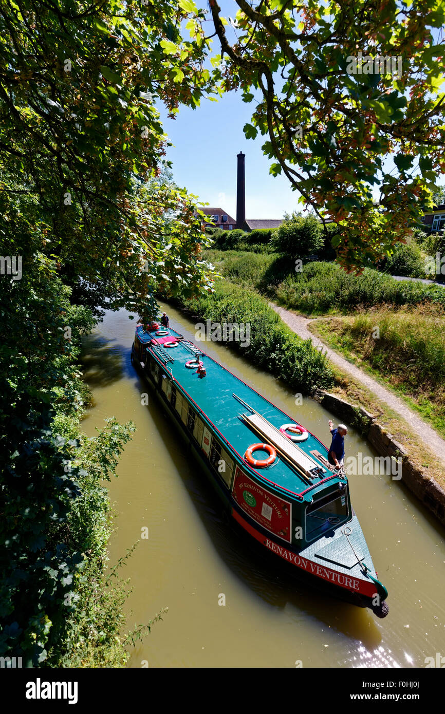 The & Avon Canal, at Devizes, Wiltshire, United Kingdom Stock