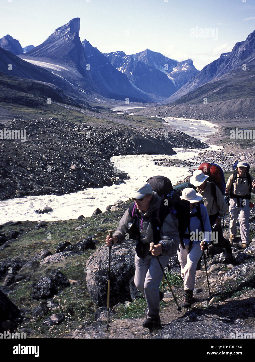 Backpacking on Baffin Island Stock Photo - Alamy