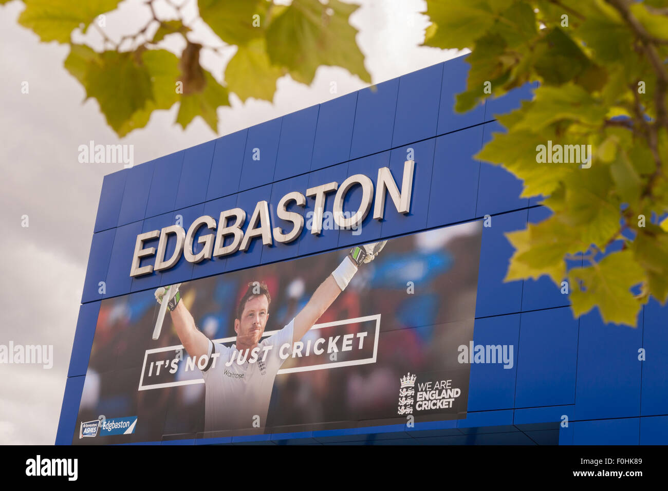 Exterior view of the Edgbaston Cricket Ground, Birmingham UK Stock Photo