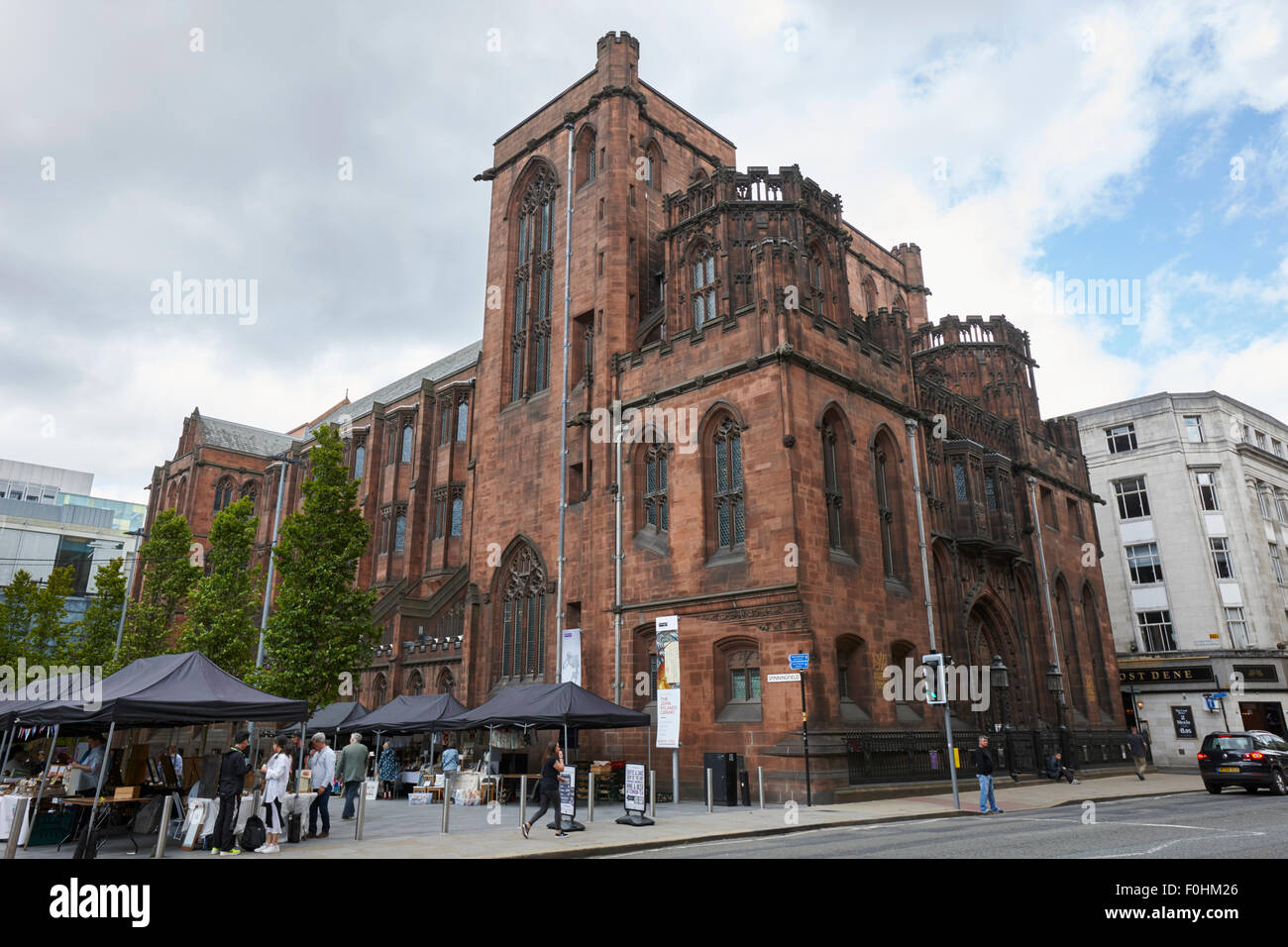 The John Rylands Library building Manchester England UK Stock Photo