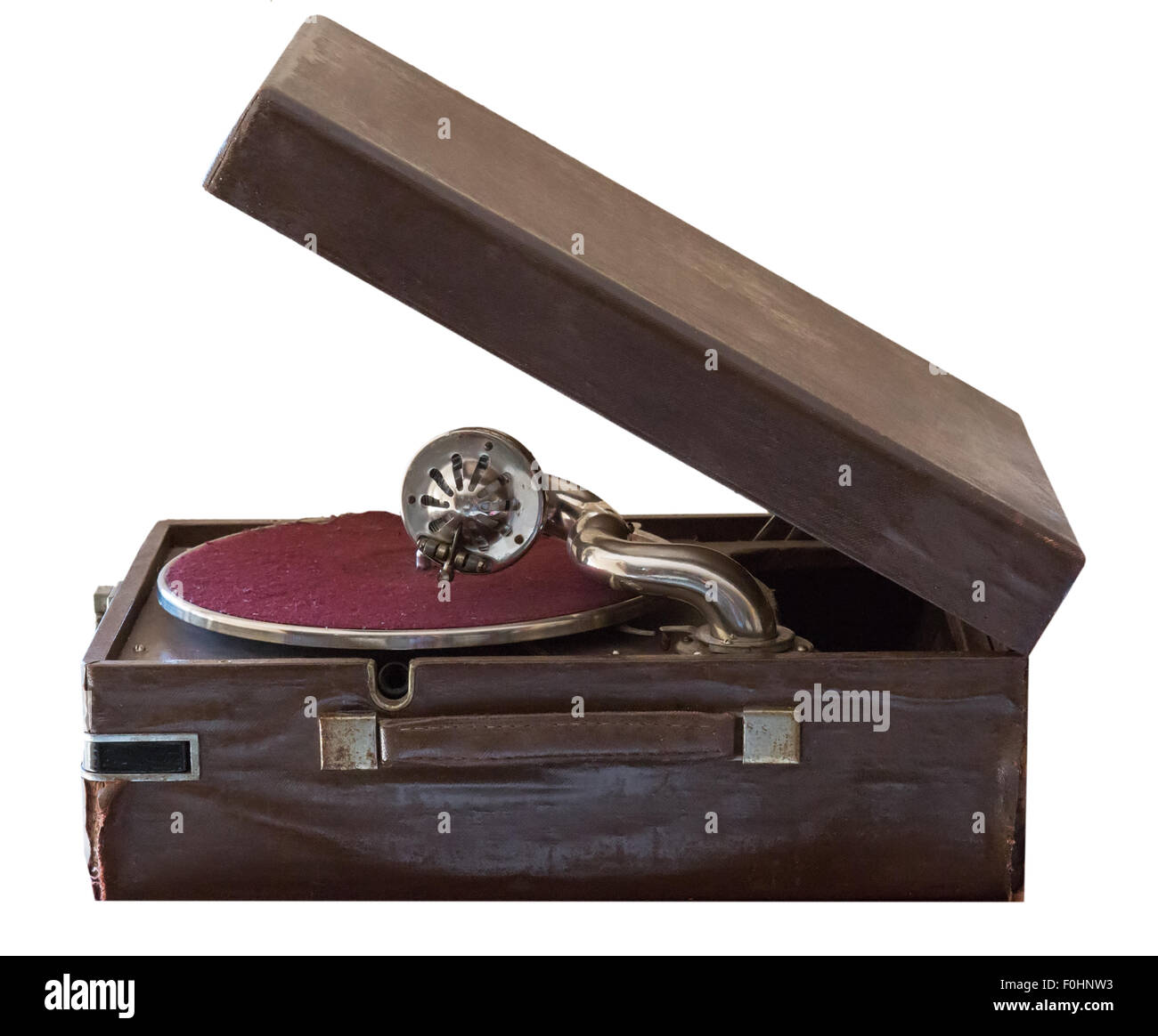 gramophone isolated on the white background. Stock Photo
