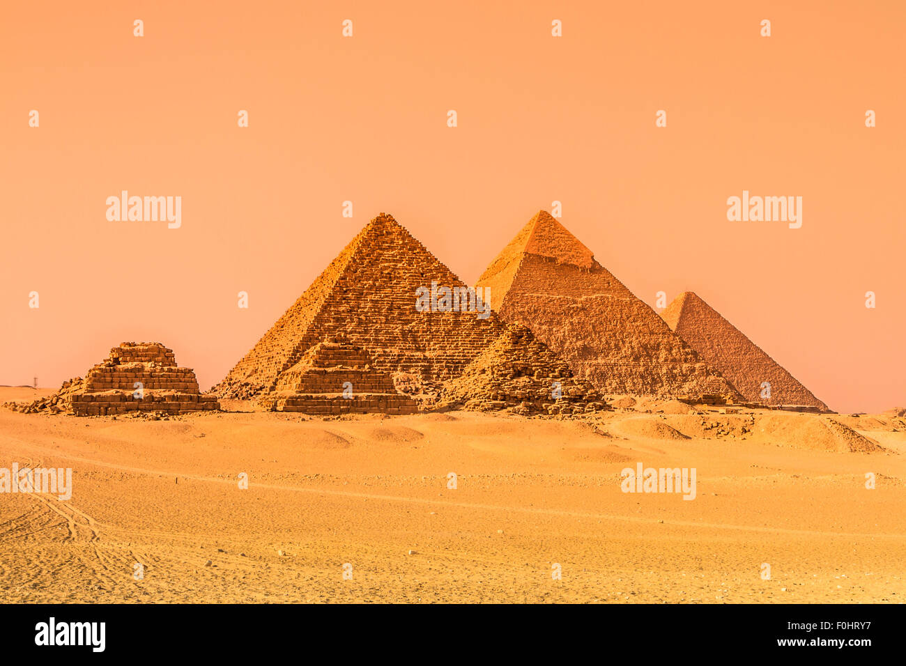 The pyramids of Giza, Cairo, Egypt Stock Photo - Alamy