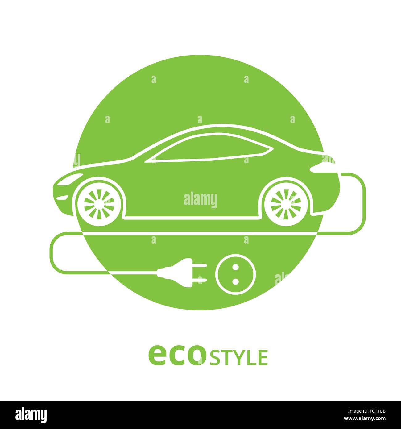 Eco style car Stock Vector Image & Art - Alamy