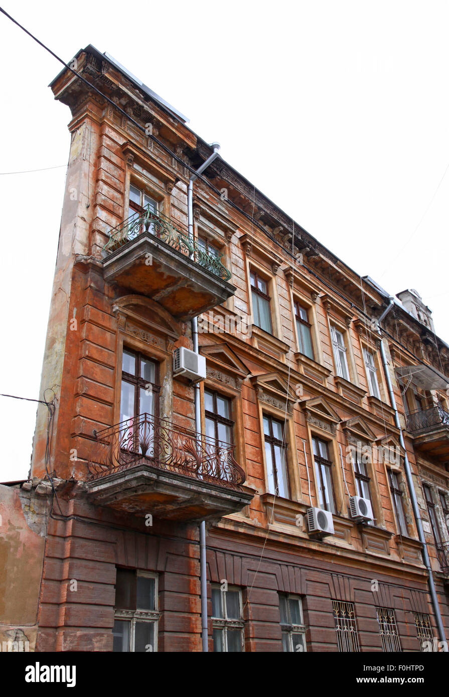 Famous OneWall building in Odessa, Ukraine. Also known as Flat House