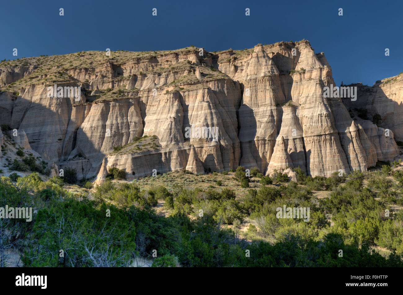 Cliffs of vocanic tuff at the KashaKatuwe Tent Rocks National Monument
