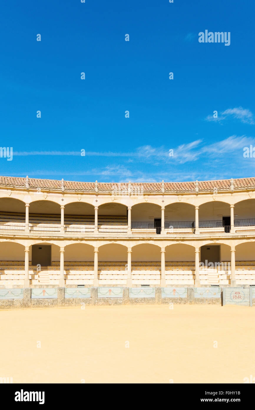 The Plaza de Toros de Ronda, in Ronda in Andalusia, Spain Stock Photo
