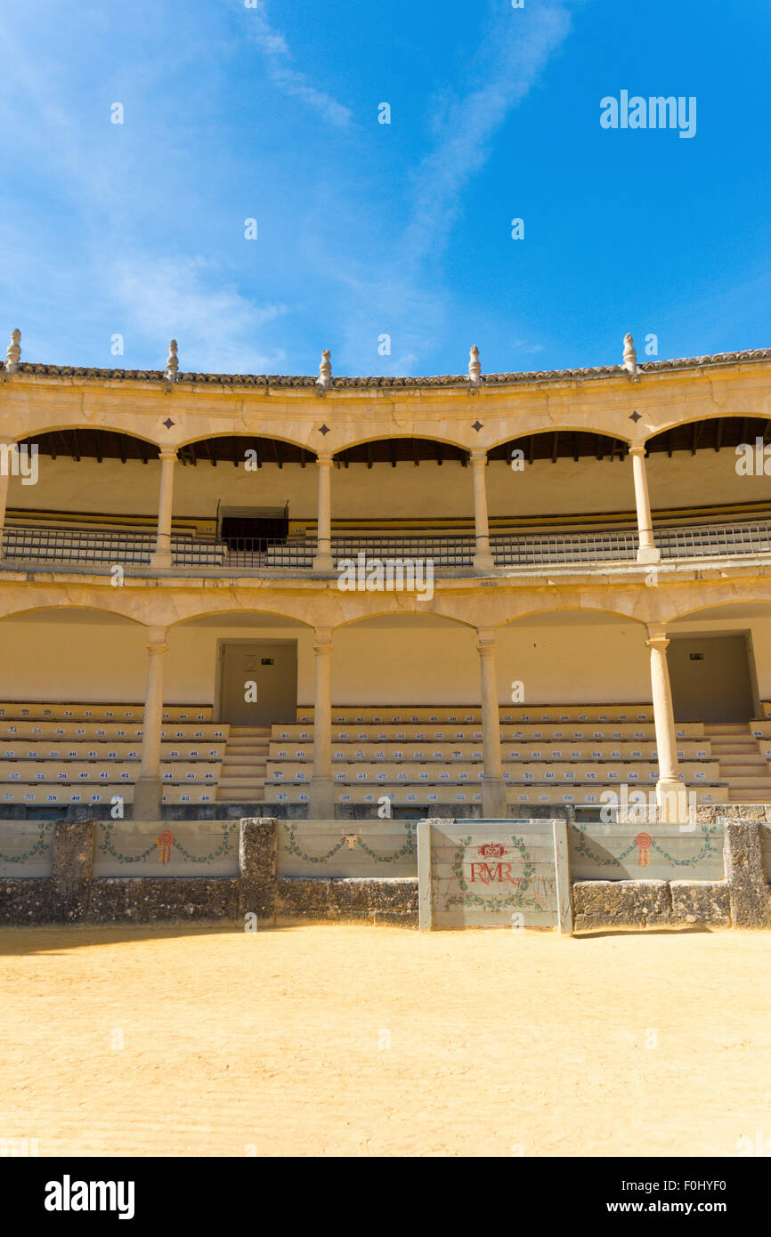 The Plaza de Toros de Ronda, in Ronda in Andalusia, Spain Stock Photo