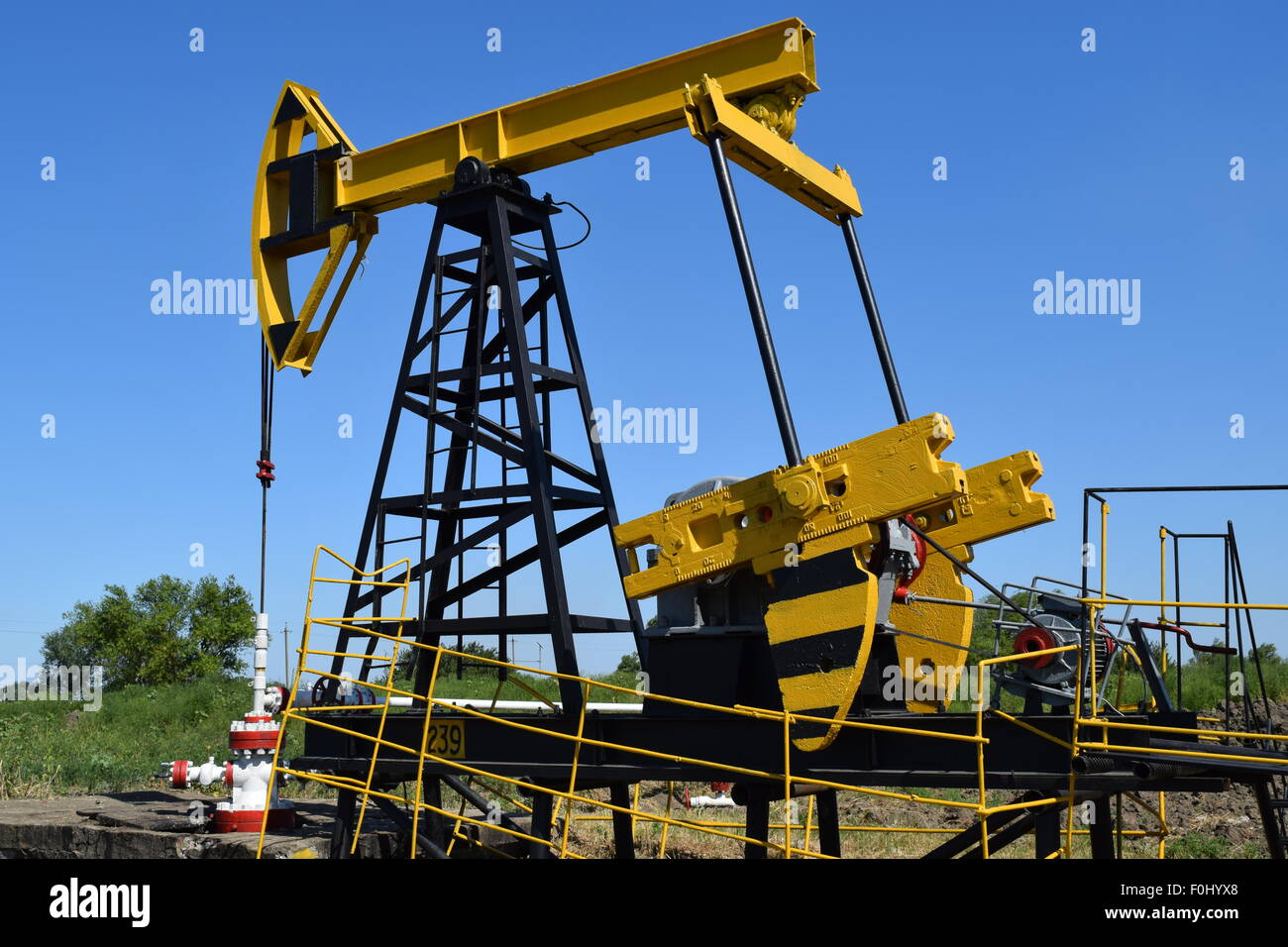 The pumping unit as the oil pump installed on a well. Equipment of oil