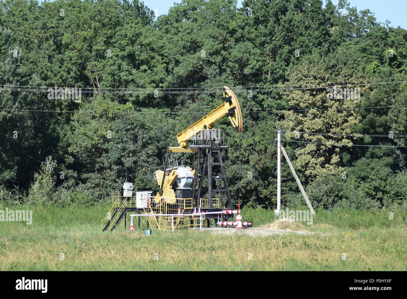 The pumping unit as the oil pump installed on a well. Equipment of oil