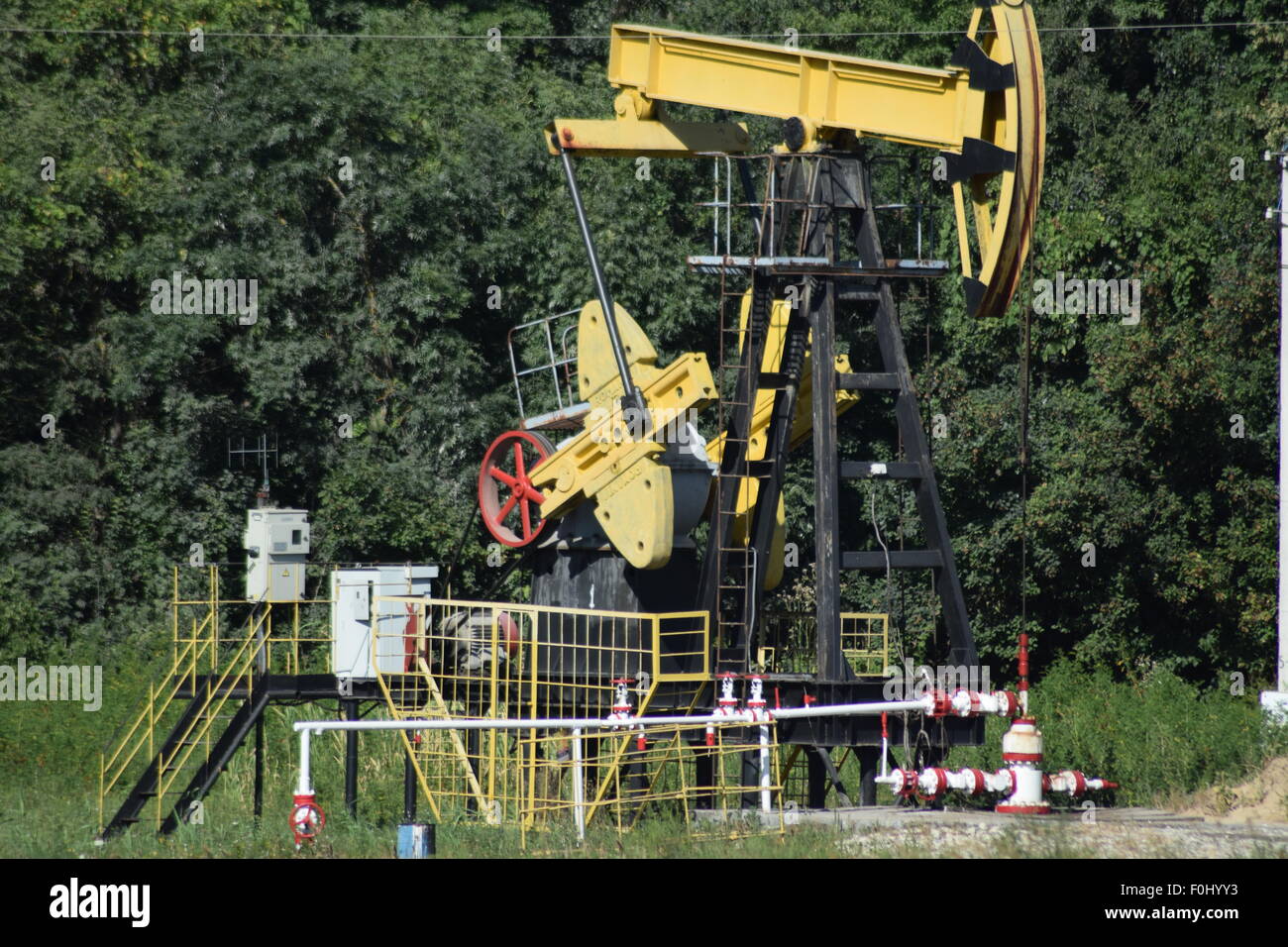 The pumping unit as the oil pump installed on a well. Equipment of oil