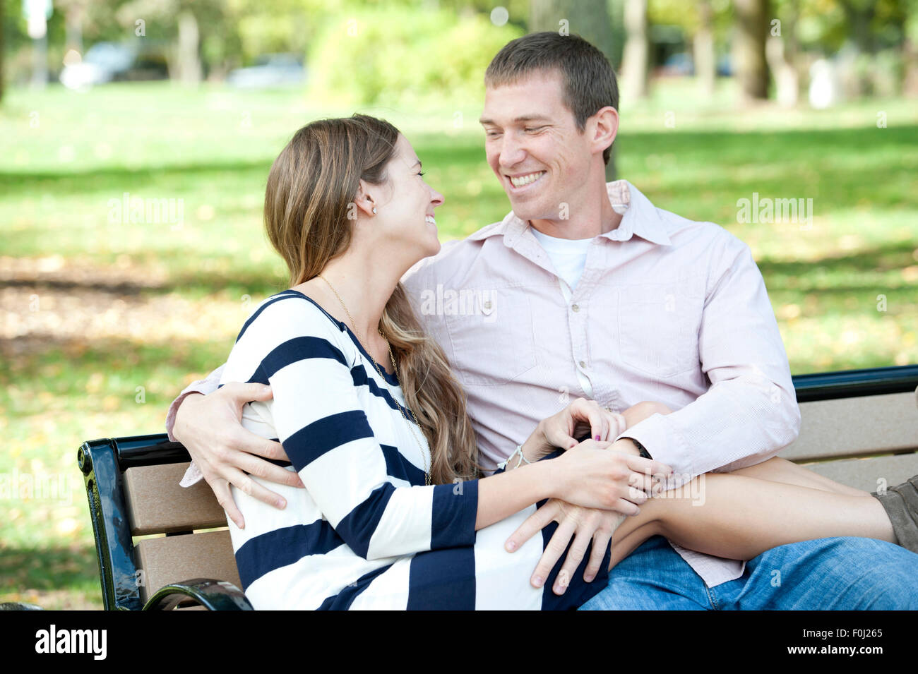 Young Happy Couple Stock Photo