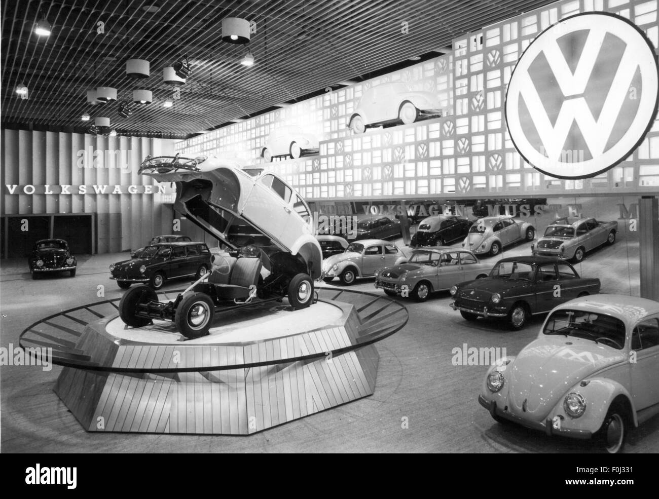 transport / transportation,motor shows,Frankfurt Motor Show(IAA),Volkswagen booth,hall 9,fairground,Frankfurt,1963,20th century,1960s,60s,Germany,motor car,auto,passenger car,motorcar,motorcars,autos,passenger cars,cars,car,autocar,automobile,autocars,automobiles,power-driven vehicle,motor vehicle,motor vehicles,driving machine,vehicle,vehicles,transport,transportation,mobility,fair,trade show,motor show,VW beetle,trademark,trademarks,hall,halls,trade-show booth,booths,stands,stand,exhibitions,exhibition,industry,Additional-Rights-Clearences-Not Available Stock Photo