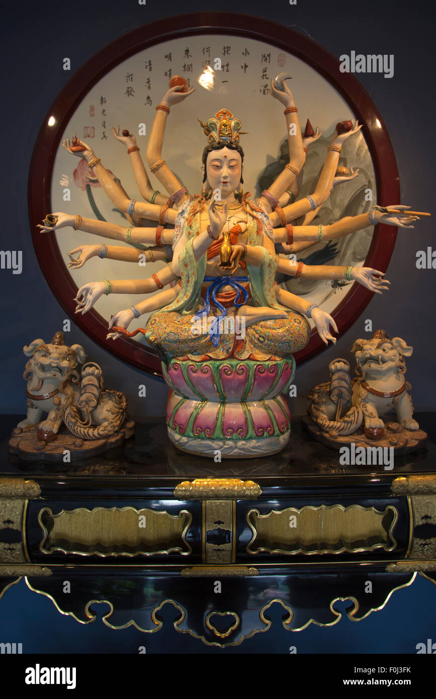 The Mother Goddess represents the fiery powers of the gods. China 2013 Stock Photo
