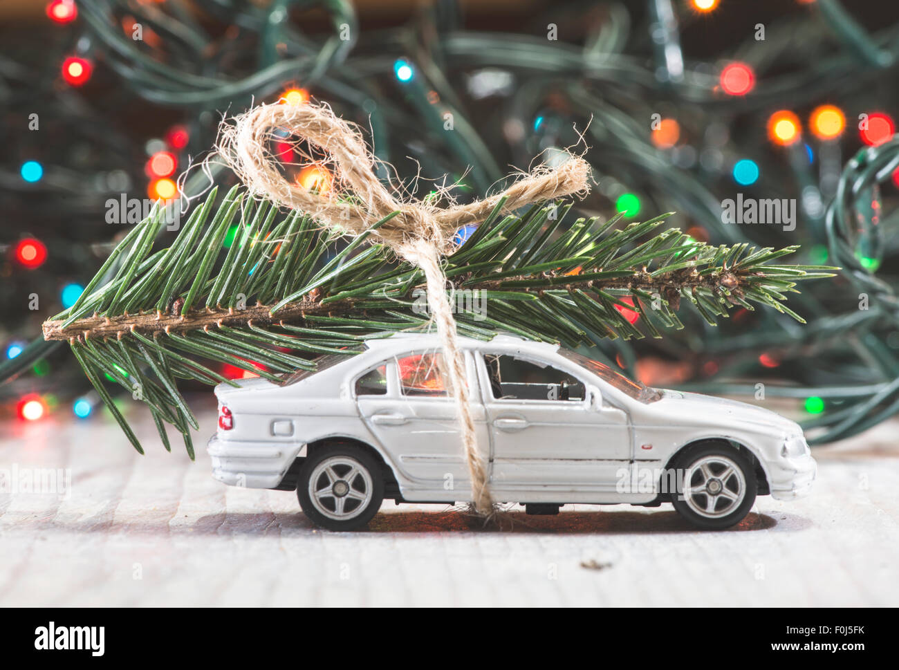 Christmas tree car roof hires stock photography and images Alamy