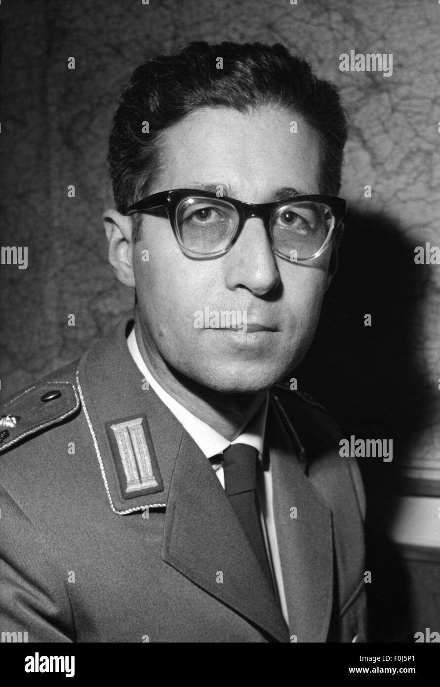 Schmueckle, Gerd, 1.12.1917 - 28.5.2013, German general, press agent of the Federal Ministry for Defence 1957 - 1962, portrait, circa 1961, Stock Photo