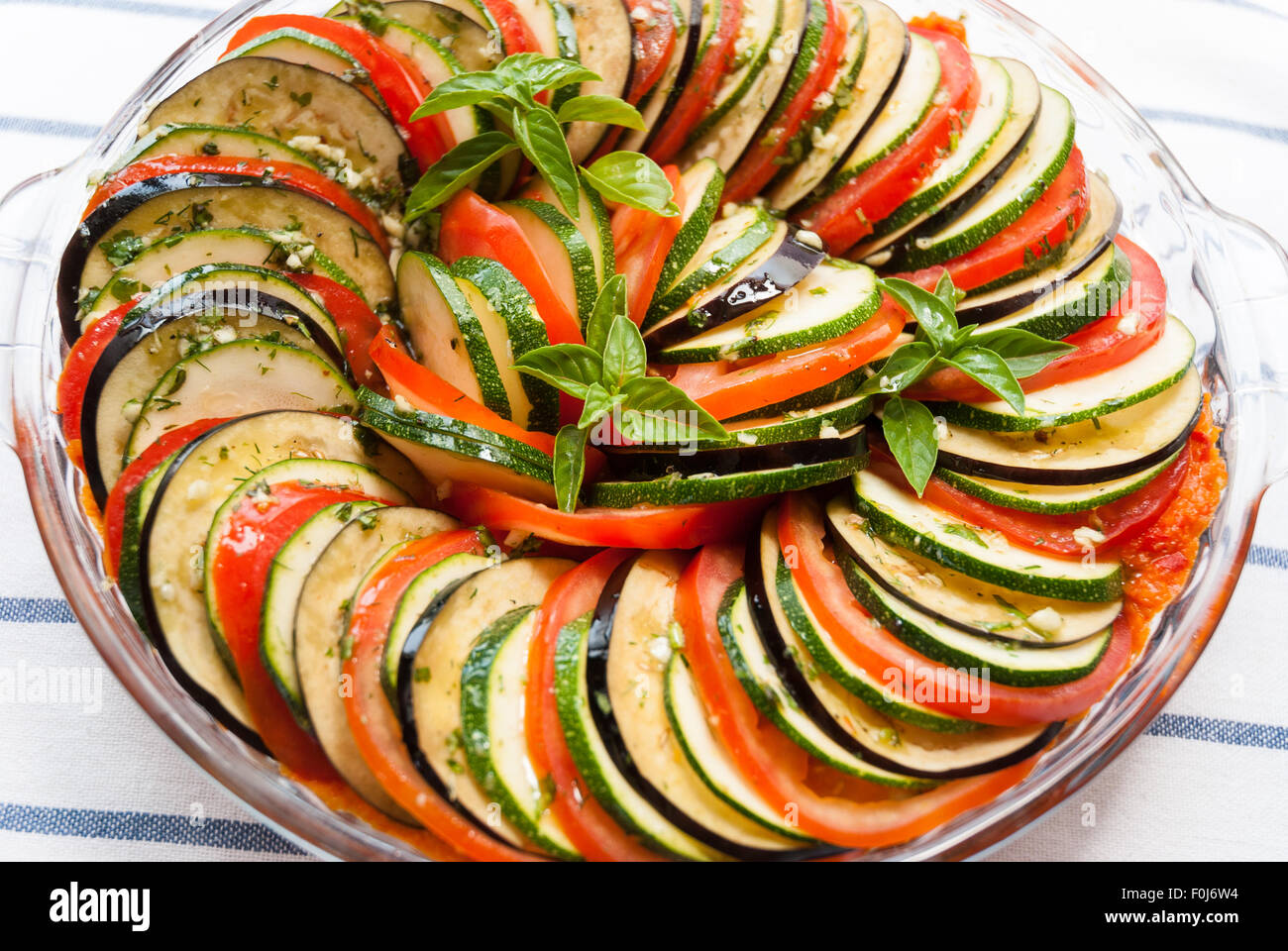 Cooking of ratatouille traditional French Provencal vegetable dish closeup Stock Photo Alamy