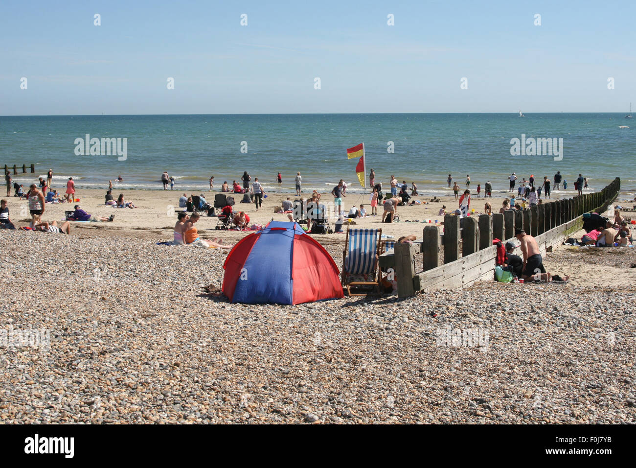 littlehampton sussex beach seafront Stock Photo Alamy