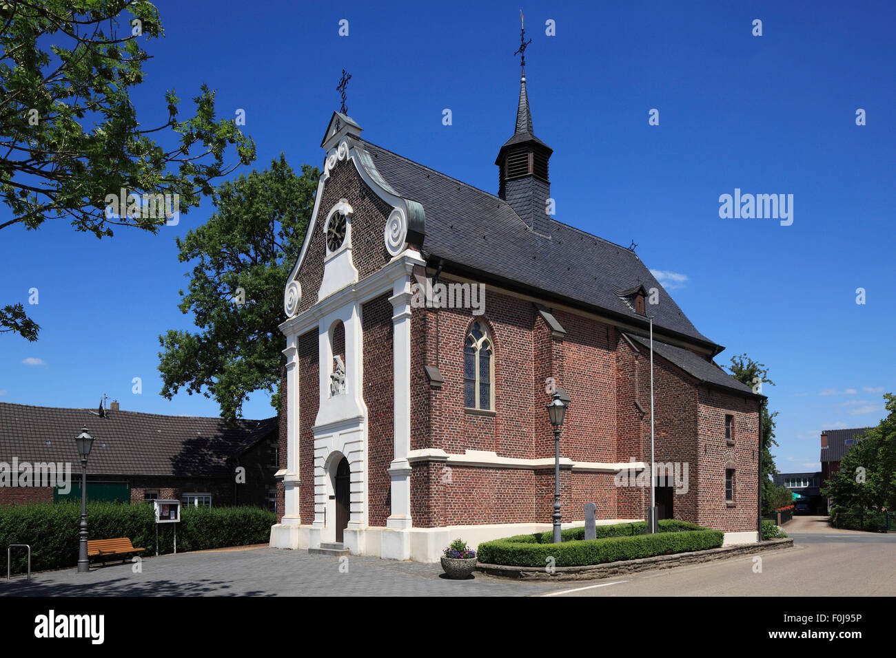 Wallfahrtskapelle Aengenesch, Geldern-Kapellen, Niederrhein, Nordrhein-Westfalen Stock Photo