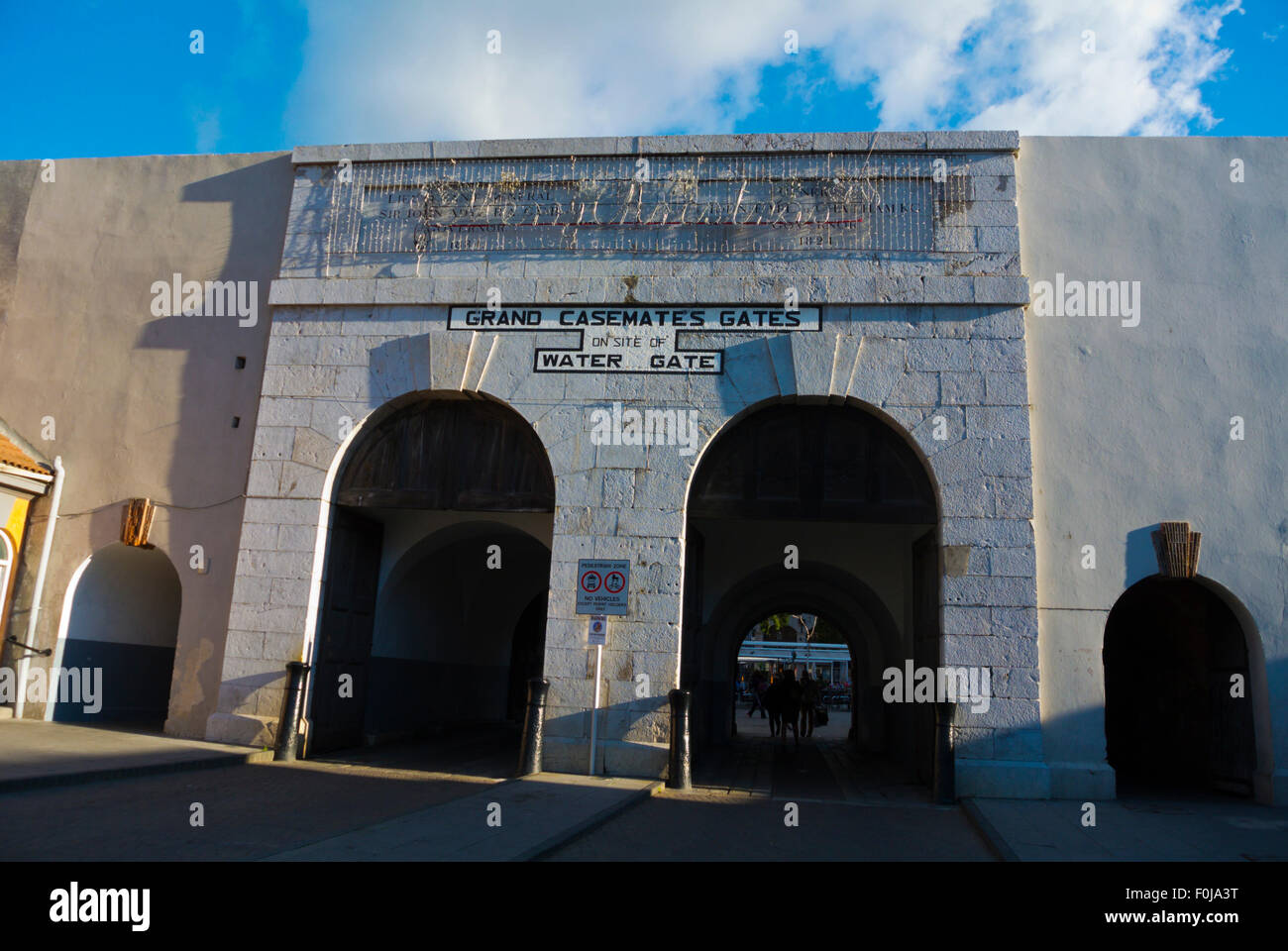 Grand Casemates gates, Gibraltar, Europe Stock Photo